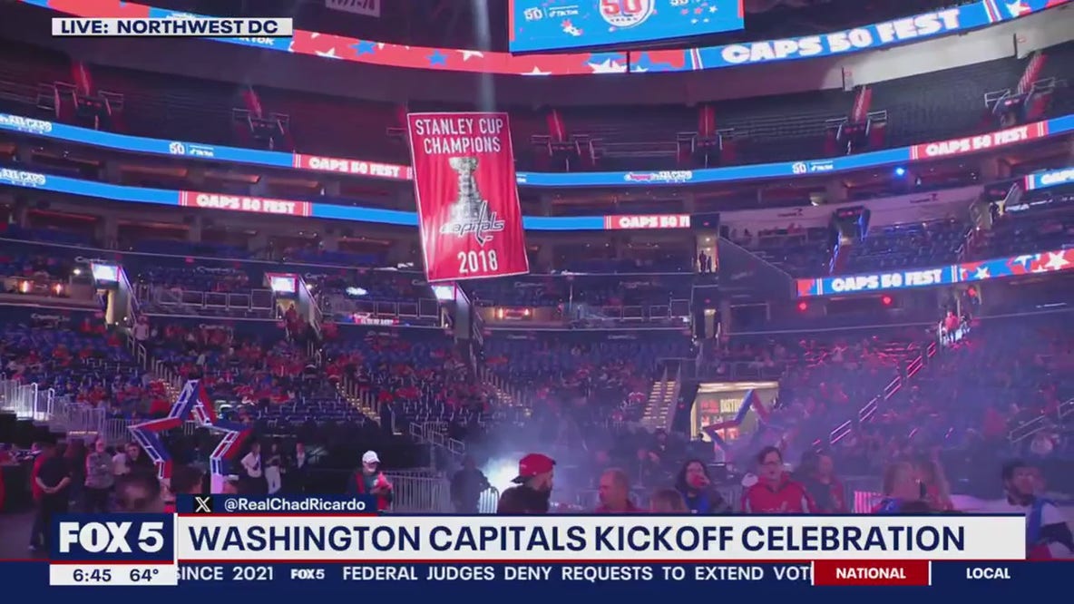 Washington Capitals 50th anniversary kickoff celebration